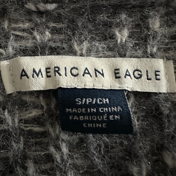 American Eagle Outfitters Plaid Open Front Cardigan Sweater Oversized Grandpa - Picture 3 of 7